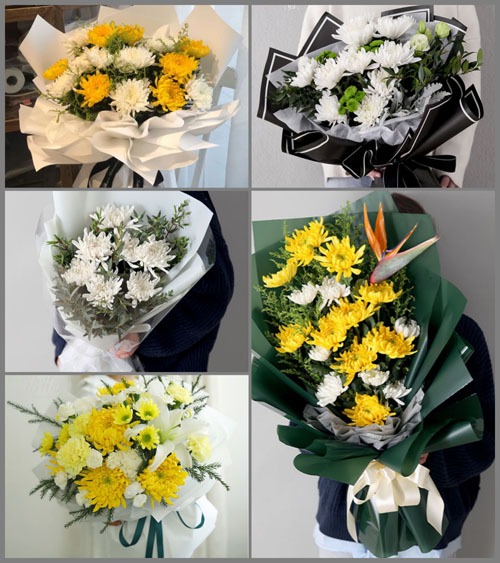 浙江省金华磐安县尚湖镇白事花束代送